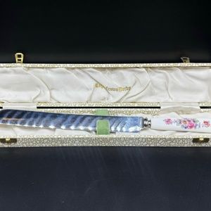 Royal Crown Derby Derby Posies Wedding Cake Knife with Box Bone China England